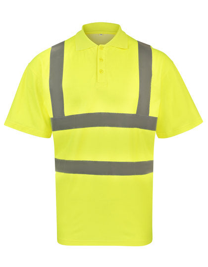 High-End Polycotton Hi-Vis Arbeits-Poloshirt Cambridge