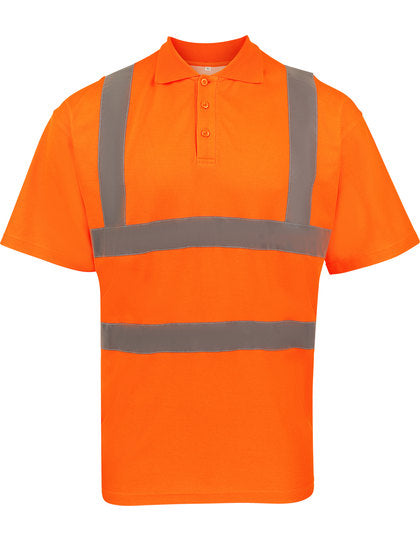 High-End Polycotton Hi-Vis Arbeits-Poloshirt Cambridge