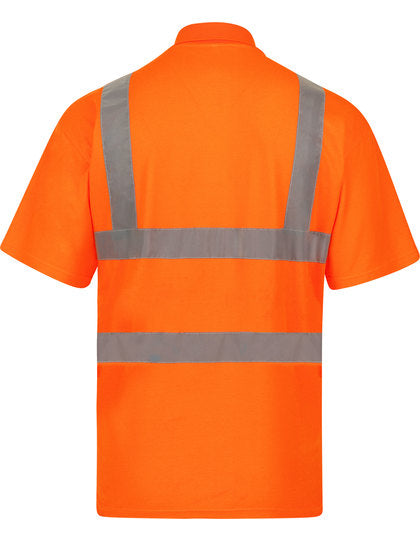High-End Polycotton Hi-Vis Arbeits-Poloshirt Cambridge
